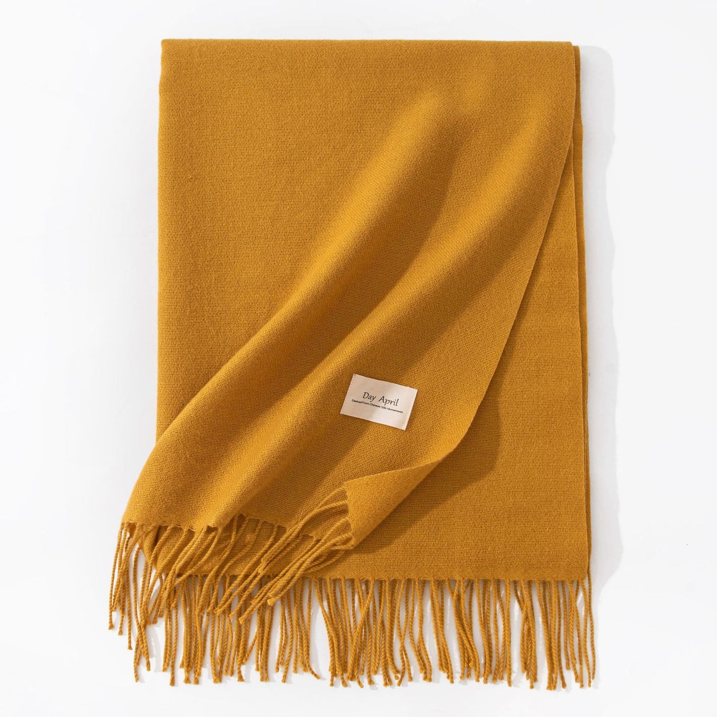 Pure Color Artificial Cashmere Scarf Women's Winter High-grade Shawl - CJ - mode24h