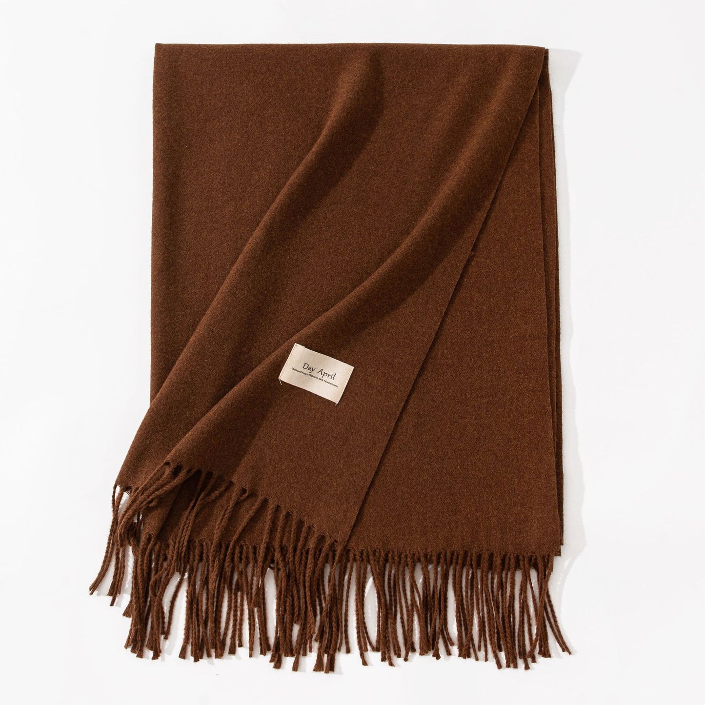 Pure Color Artificial Cashmere Scarf Women's Winter High-grade Shawl - CJ - mode24h
