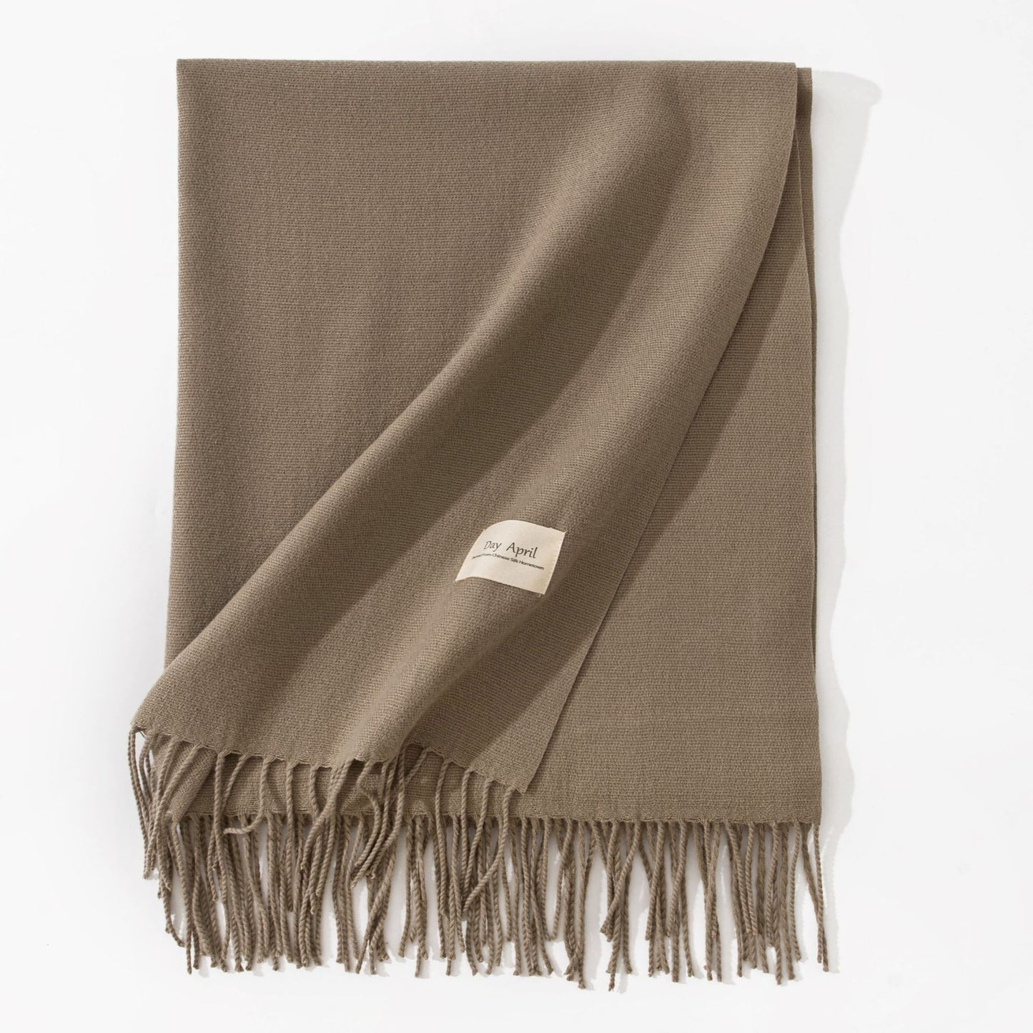 Pure Color Artificial Cashmere Scarf Women's Winter High-grade Shawl - CJ - mode24h