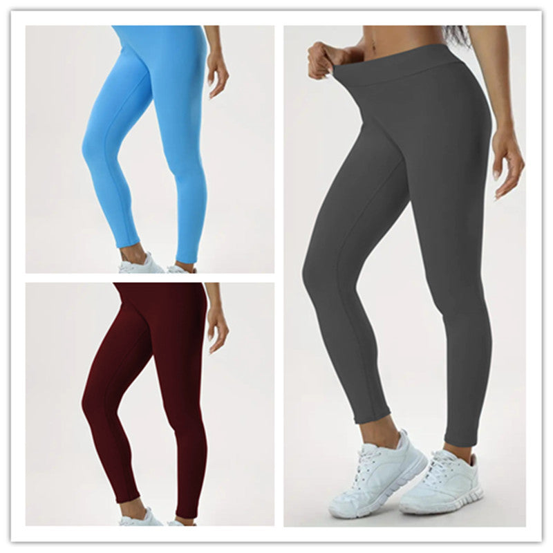 Women's Yoga Pants High Waist Lift High Elastic Tight Fitness Trousers - CJ - mode24h