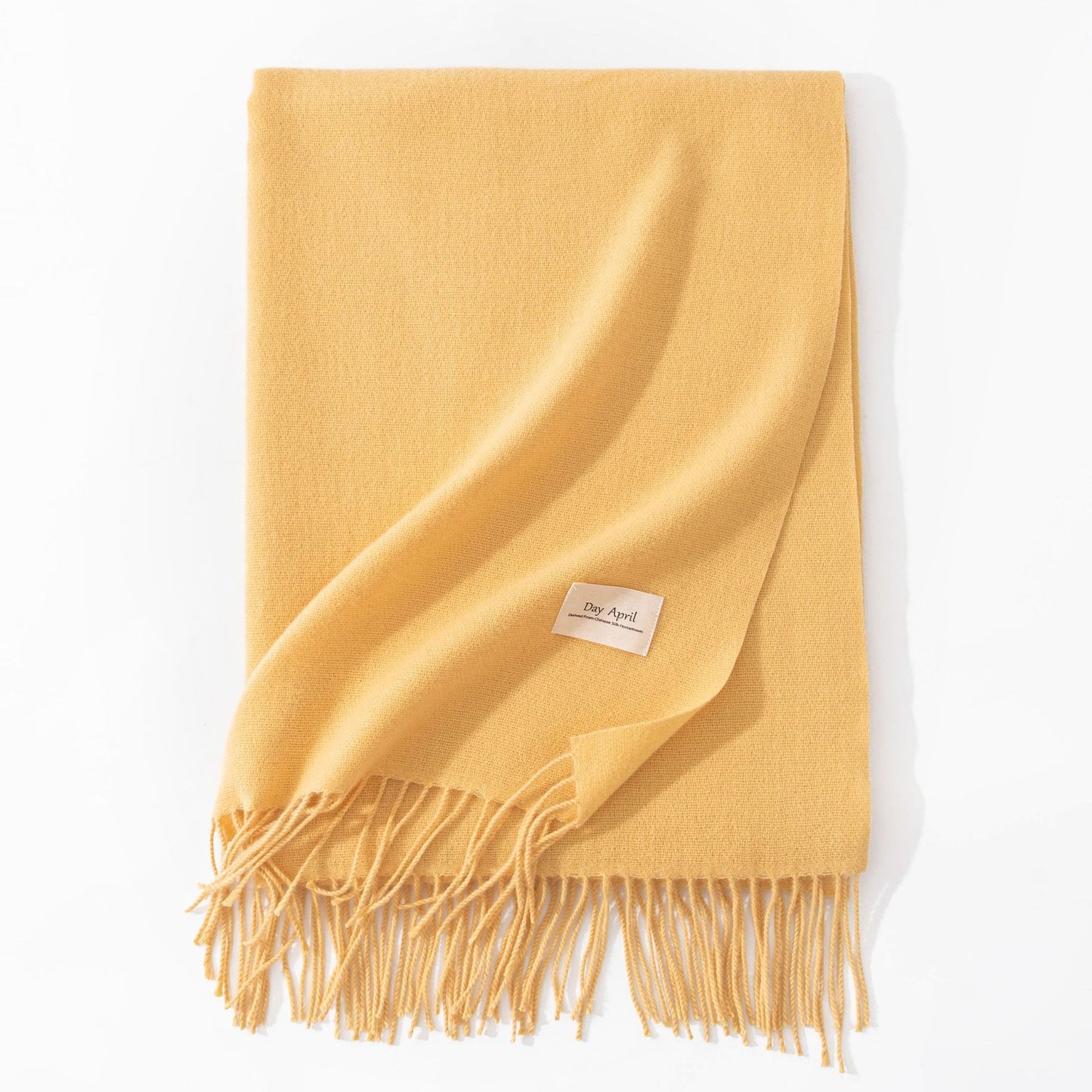 Pure Color Artificial Cashmere Scarf Women's Winter High-grade Shawl - CJ - mode24h