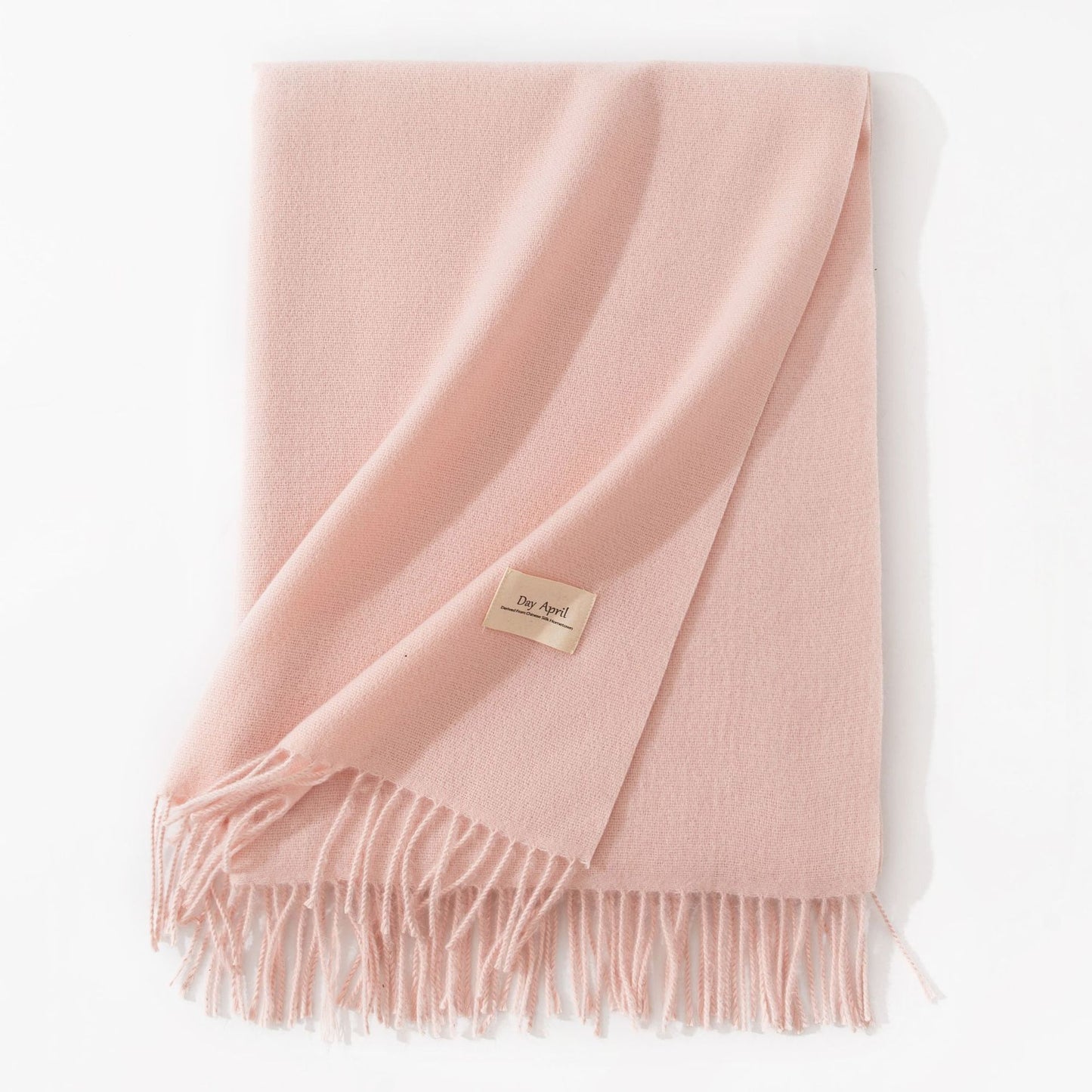 Pure Color Artificial Cashmere Scarf Women's Winter High-grade Shawl - CJ - mode24h