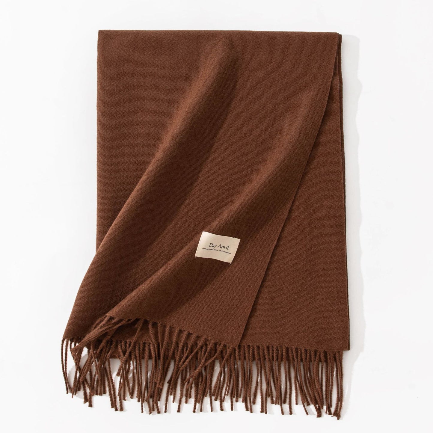 Pure Color Artificial Cashmere Scarf Women's Winter High-grade Shawl - CJ - mode24h
