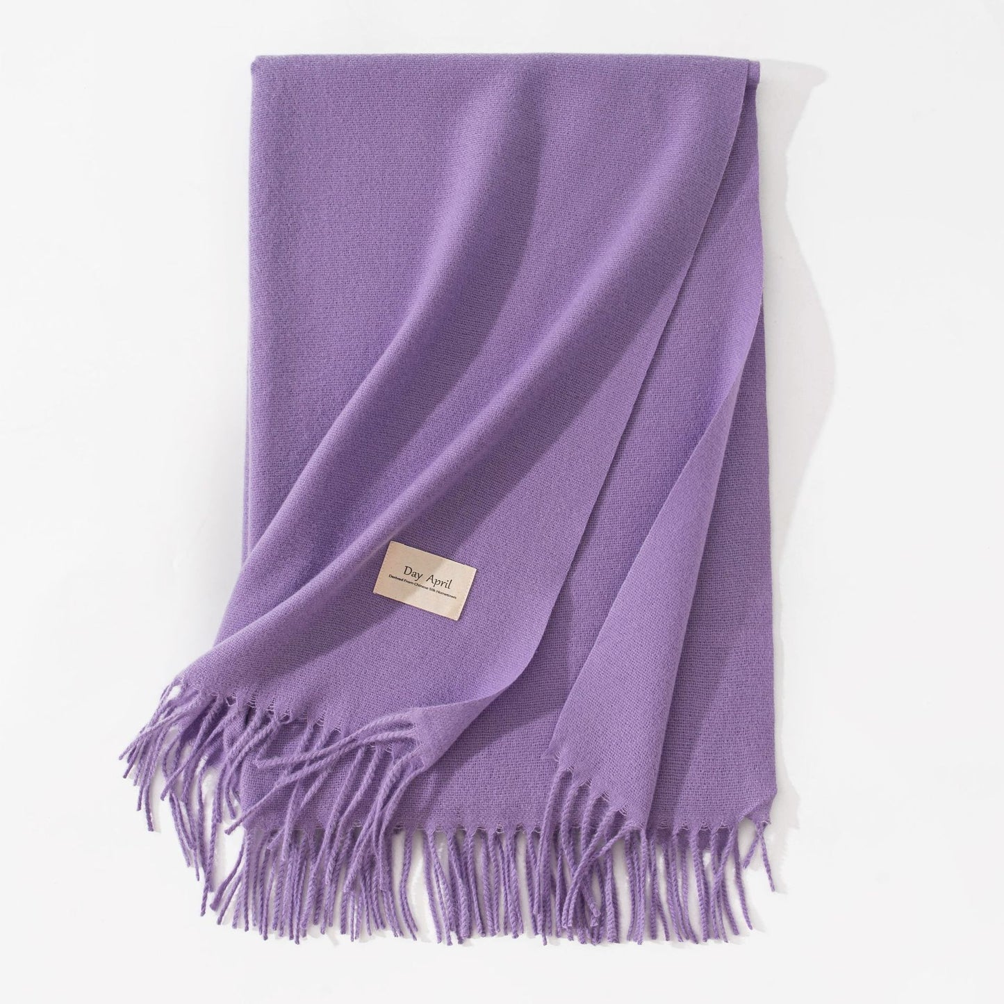 Pure Color Artificial Cashmere Scarf Women's Winter High-grade Shawl - CJ - mode24h