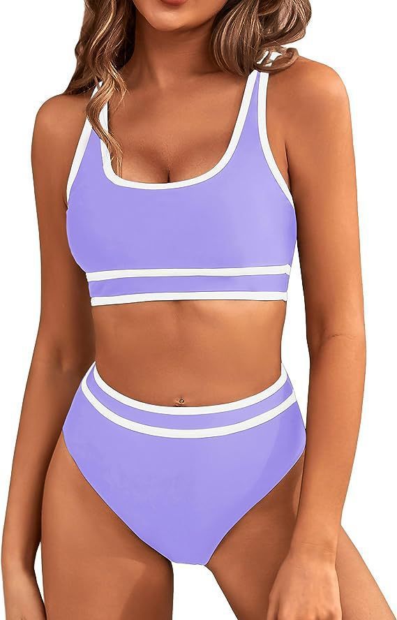 Bikini Tight-fitting Solid Color Swimsuit For Women -CJ - mode24h