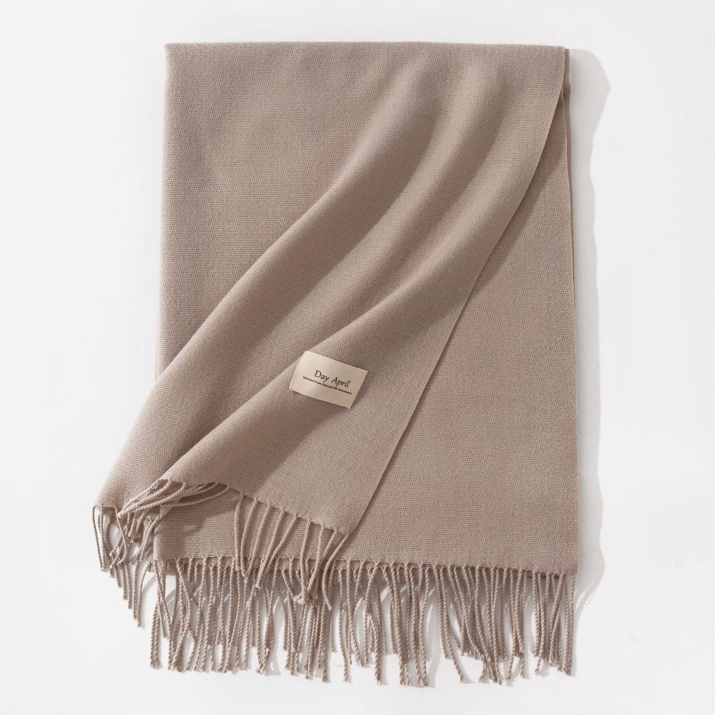 Pure Color Artificial Cashmere Scarf Women's Winter High-grade Shawl - CJ - mode24h