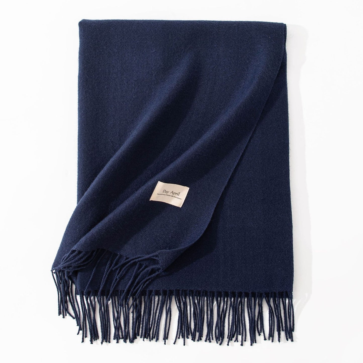 Pure Color Artificial Cashmere Scarf Women's Winter High-grade Shawl - CJ - mode24h