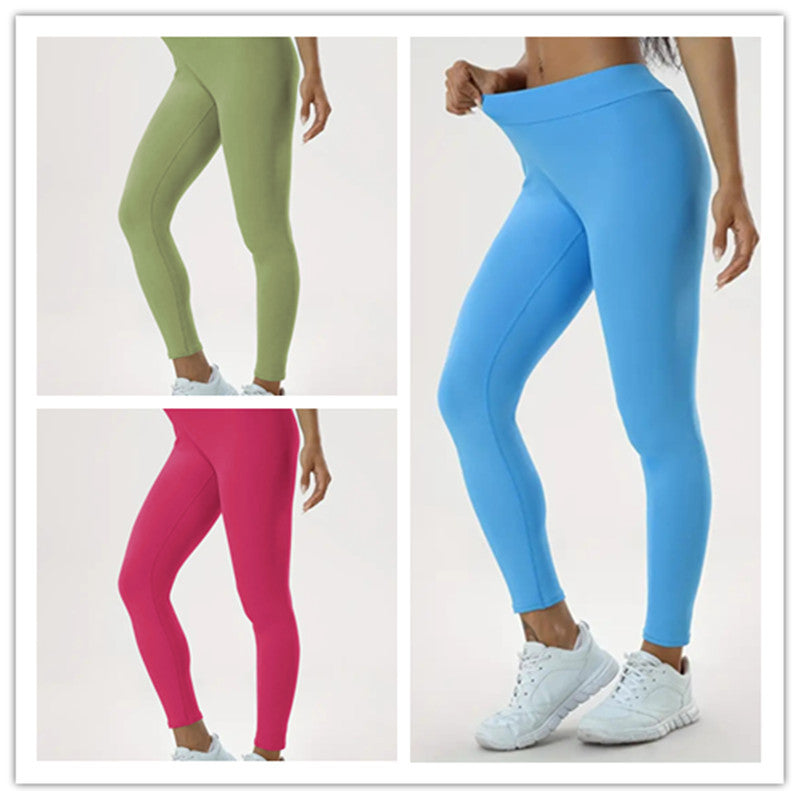 Women's Yoga Pants High Waist Lift High Elastic Tight Fitness Trousers - CJ - mode24h