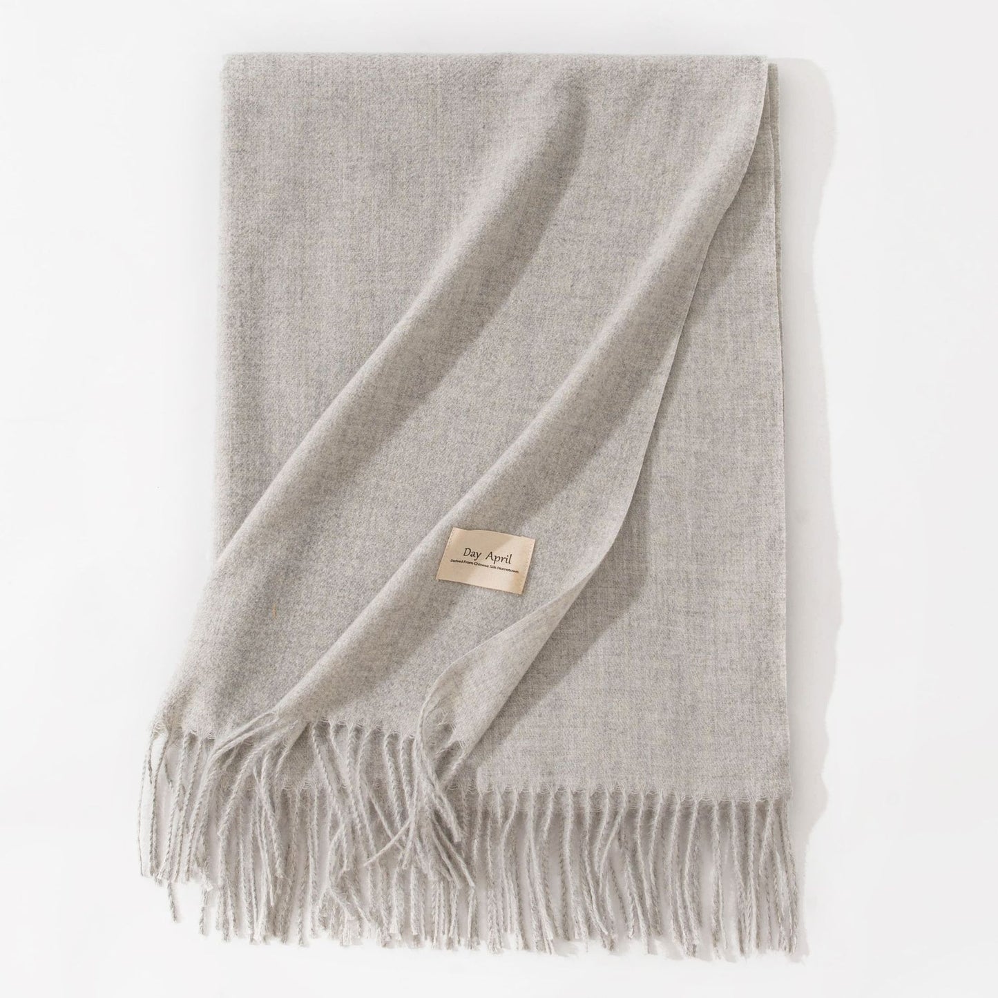 Pure Color Artificial Cashmere Scarf Women's Winter High-grade Shawl - CJ - mode24h