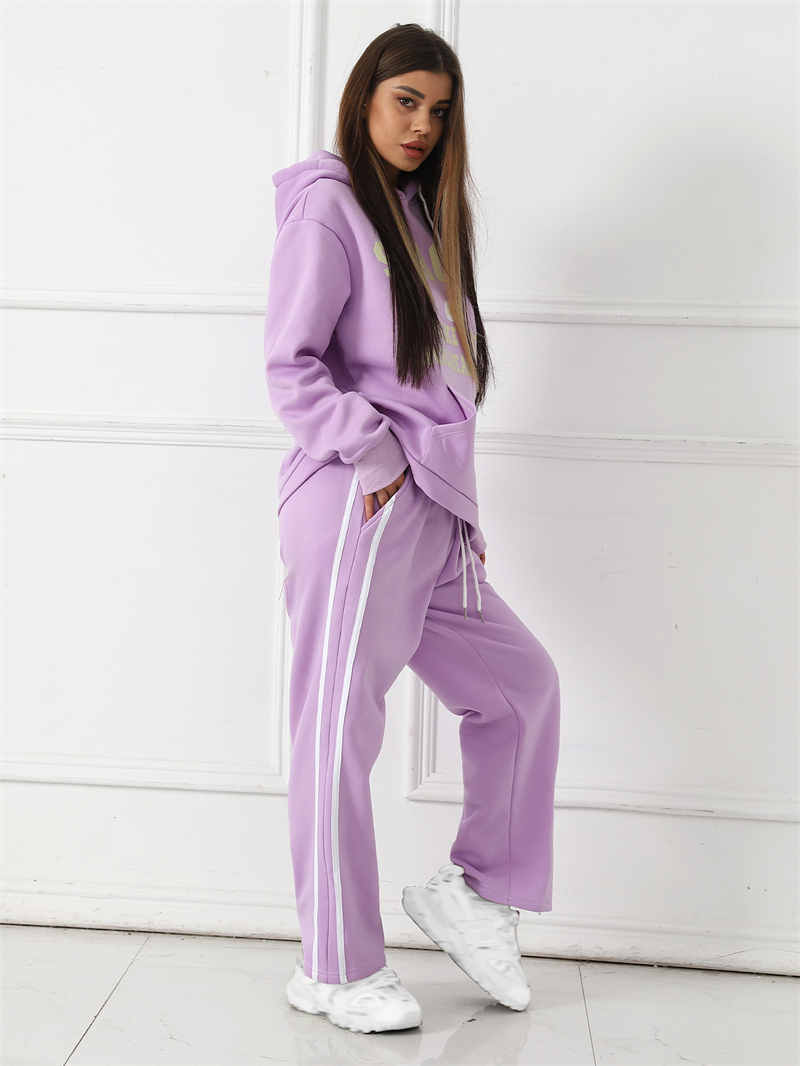 Women's Fashion Casual Printed Top Pants Set - CJ - mode24h