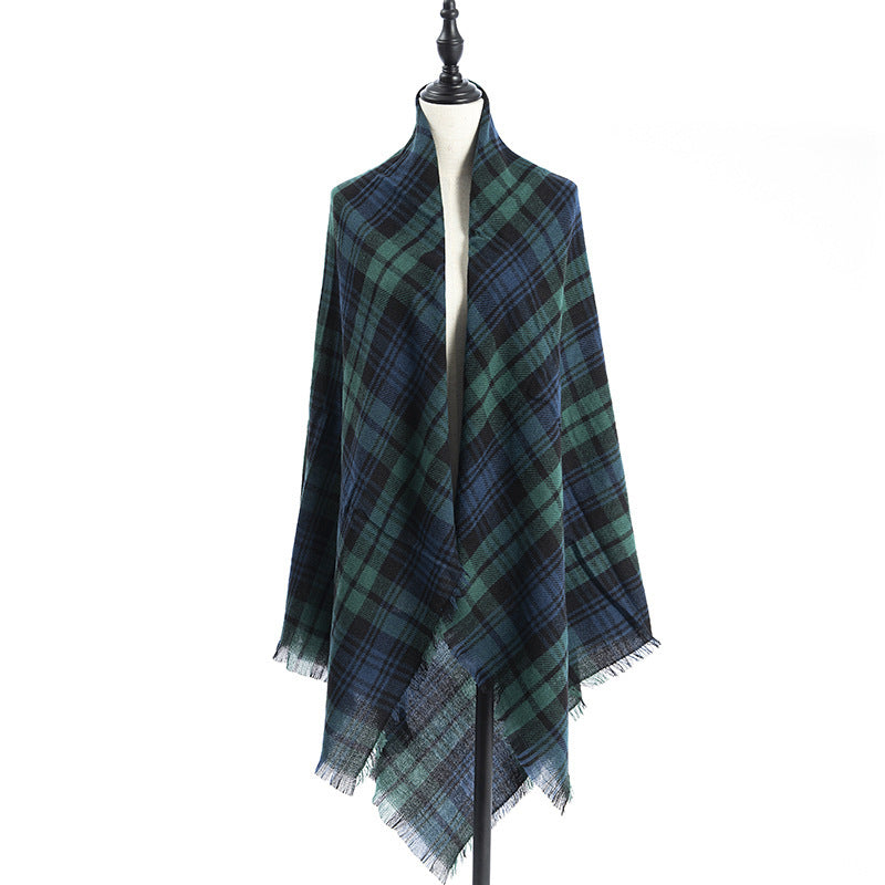 Women's Cashmere-like Plus-sized Double-sided Qicaigei Scarf Shawl - CJ - mode24h