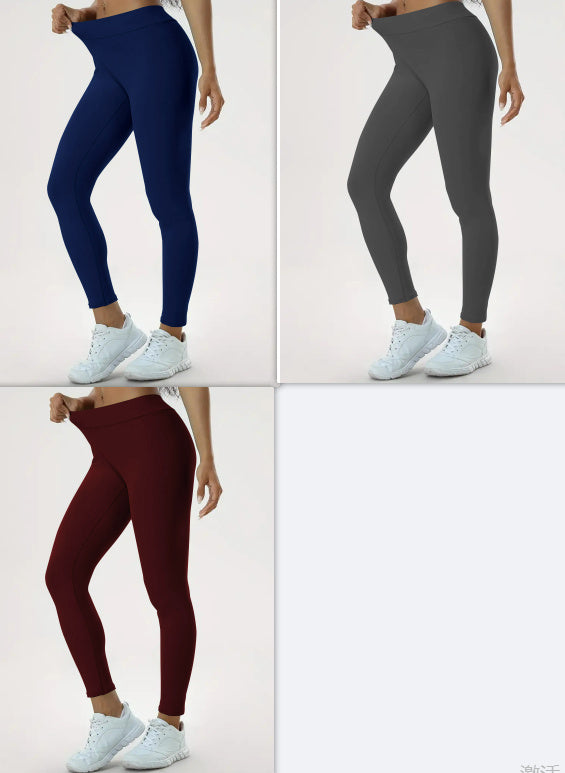Women's Yoga Pants High Waist Lift High Elastic Tight Fitness Trousers - CJ - mode24h