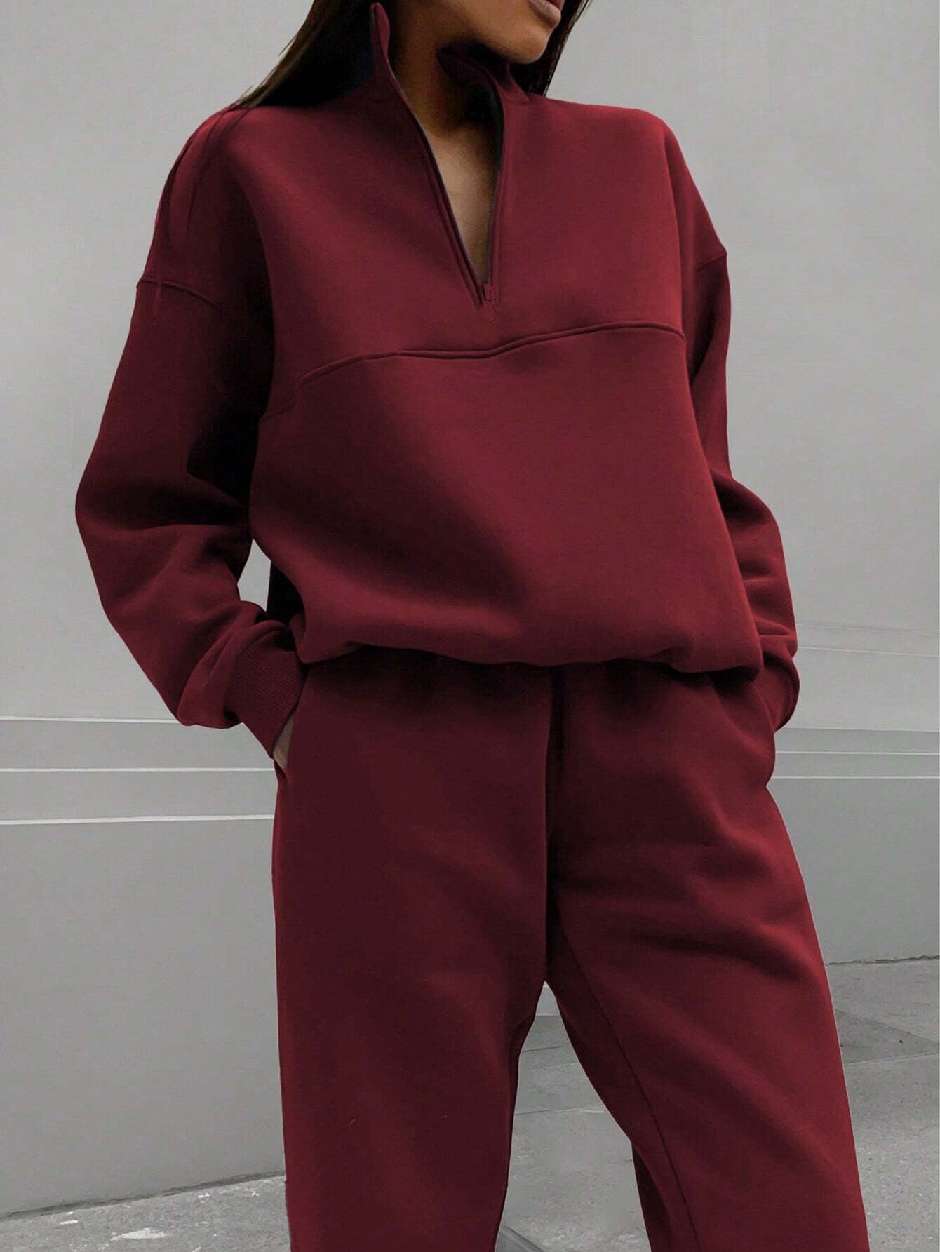 Women's Zip-Up Sweatshirt & Jogger Set - CJ - mode24h