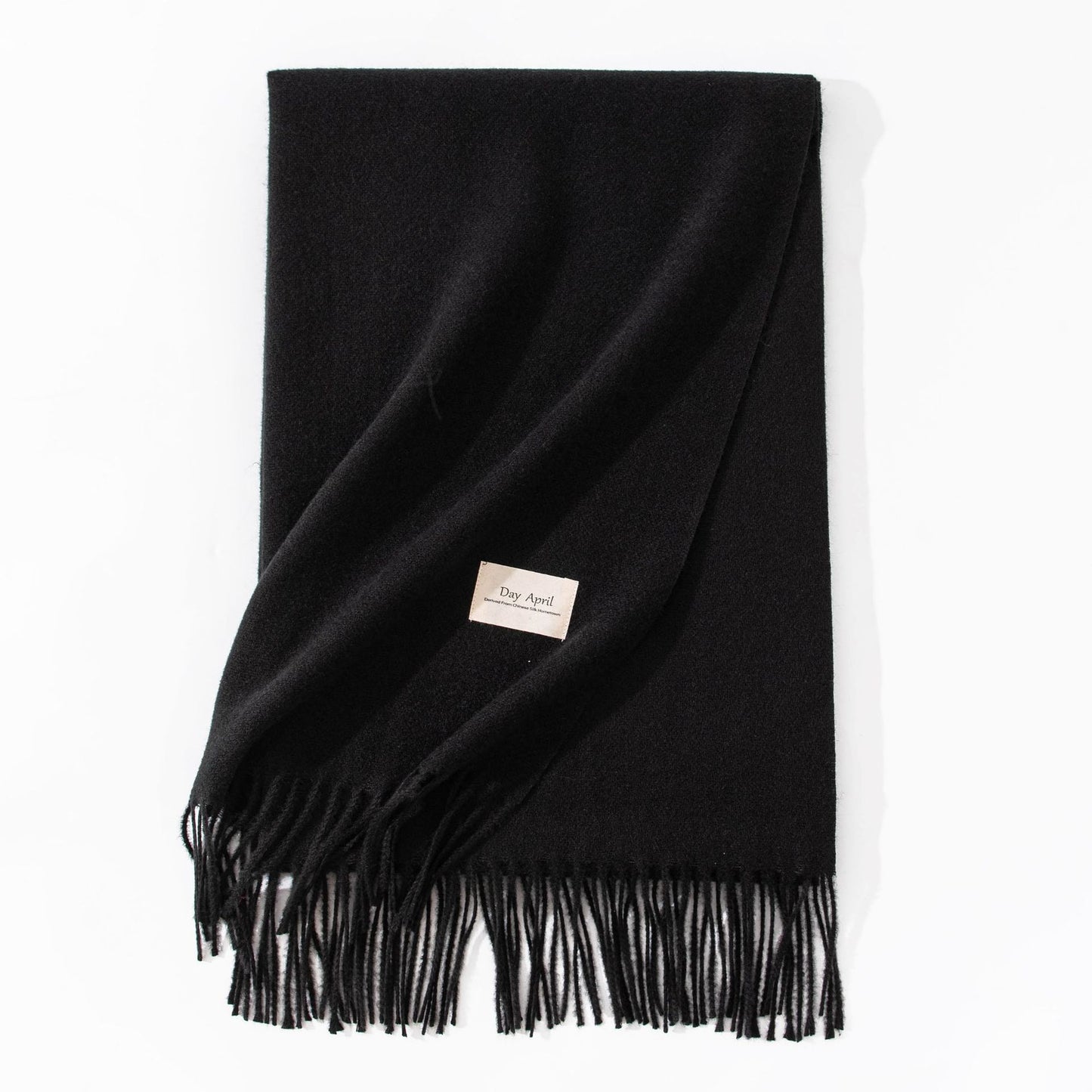 Pure Color Artificial Cashmere Scarf Women's Winter High-grade Shawl - CJ - mode24h