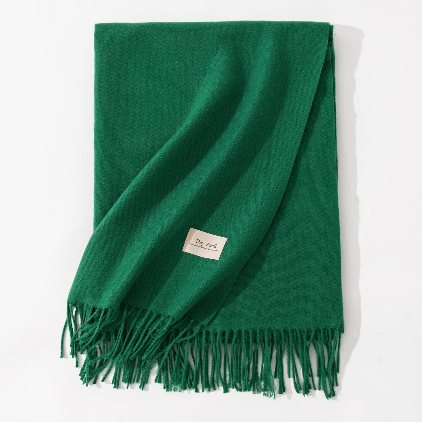 Pure Color Artificial Cashmere Scarf Women's Winter High-grade Shawl - CJ - mode24h