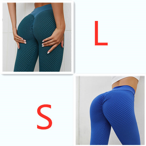 Plaid Leggings Fitness Yoga Pants Women's Seamless High Waist Breathable Gym Leggings - CJ - mode24h