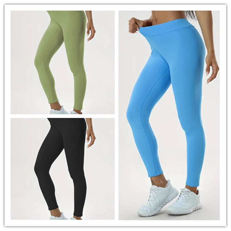 Women's Yoga Pants High Waist Lift High Elastic Tight Fitness Trousers - CJ - mode24h
