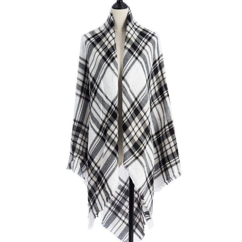 Women's Cashmere-like Plus-sized Double-sided Qicaigei Scarf Shawl - CJ - mode24h
